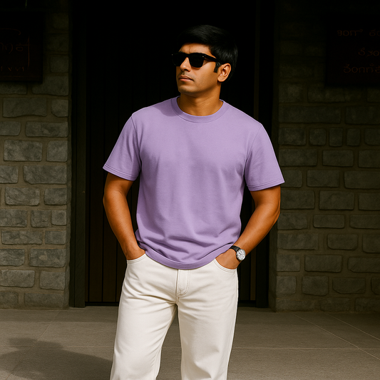 Lavender Premium Cotton T-Shirt
