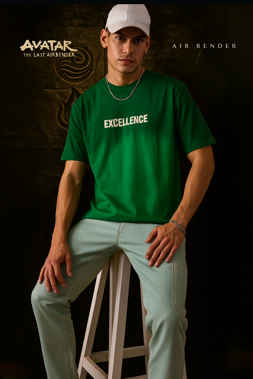 Forest Green “Excellence” Graphic T-Shirt