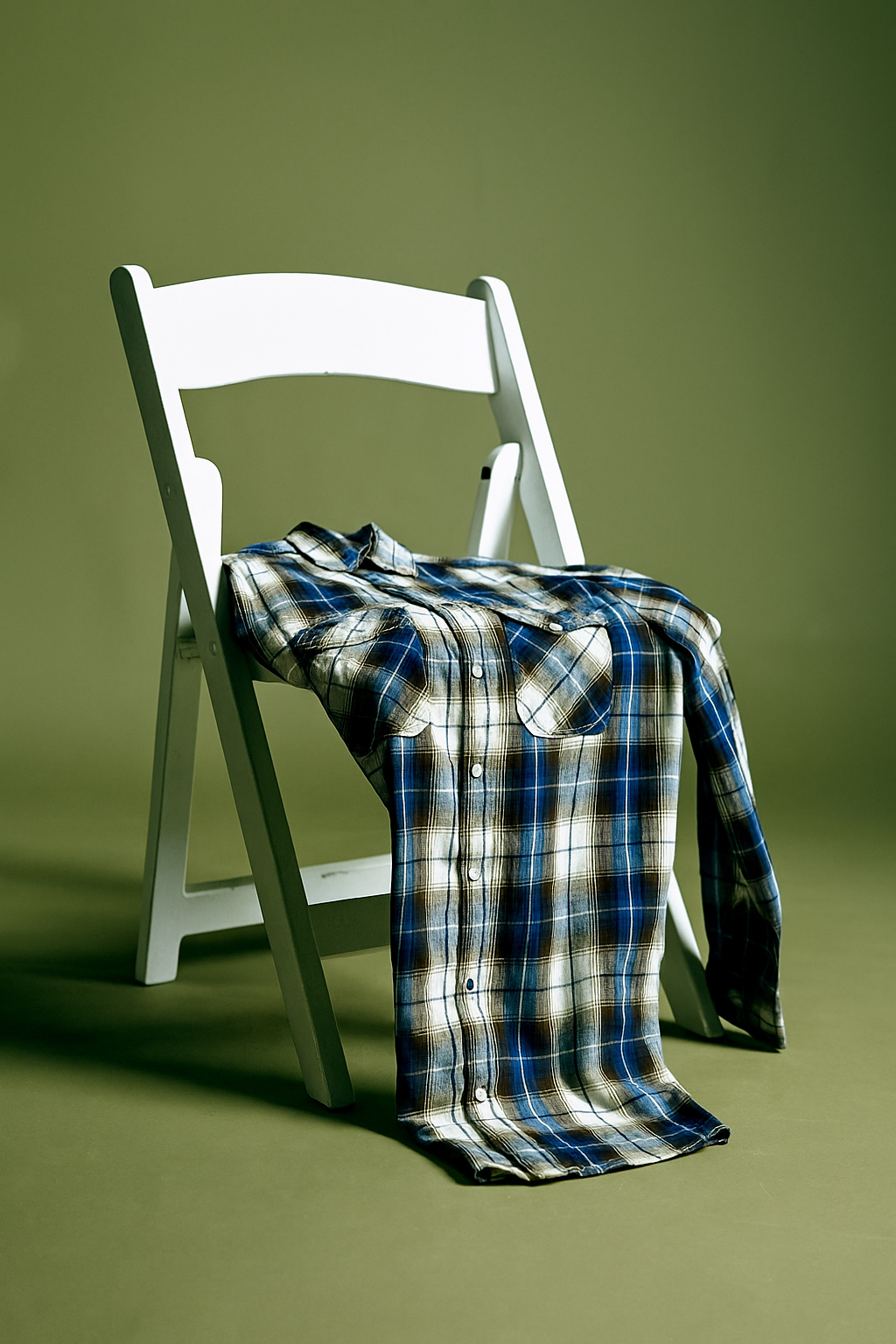 Golden Retriever in Blue Check Flannel Shirt – Cozy & Trendy Look